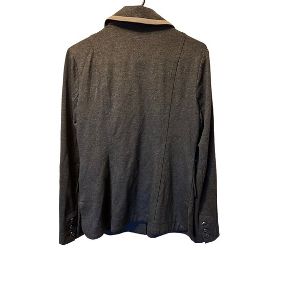 ✌️ 2/$40 ✌️ Cabi Charcoal Gray Button Down Blazer Small and Stretchy Material - Picture 6 of 7
